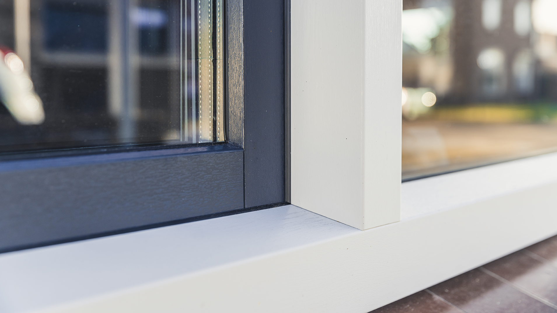 Kunststof ramen met houtlook