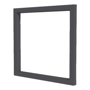 Vast raam | 1 vak | Aluminium