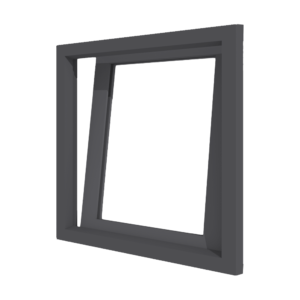 Draaikiepraam | 1 vak | Aluminium