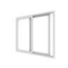 2-delig hefschuifraam | pvc