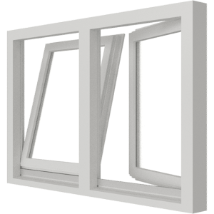 Draaikiepraam | 2 vakken | hout